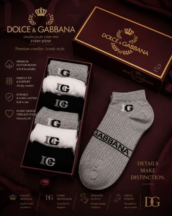 Dolce & Gabbana къси чорапи (6 чифта)