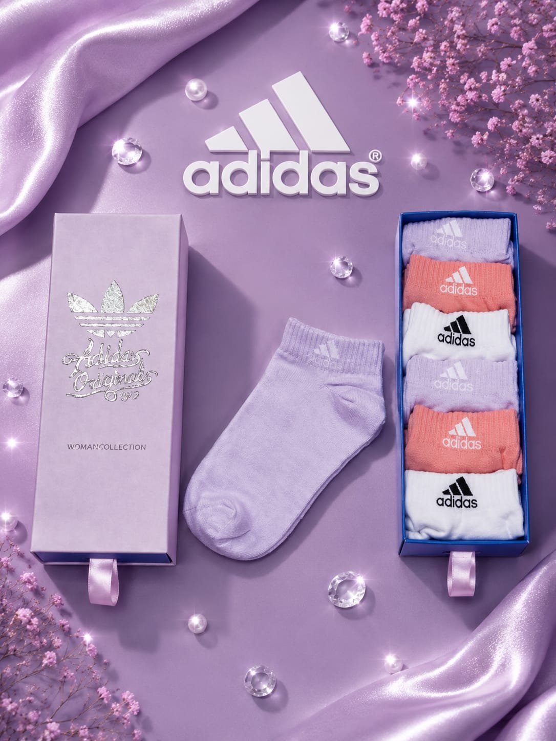 adidas къси чорапи (6 чифта)