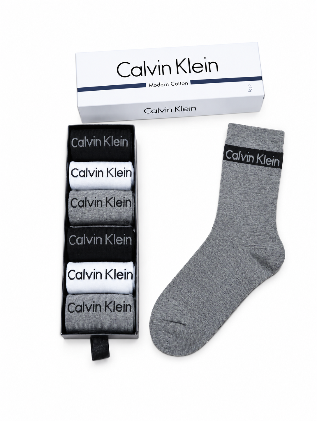 Calvin Klein класически чорапи (6 чифта)