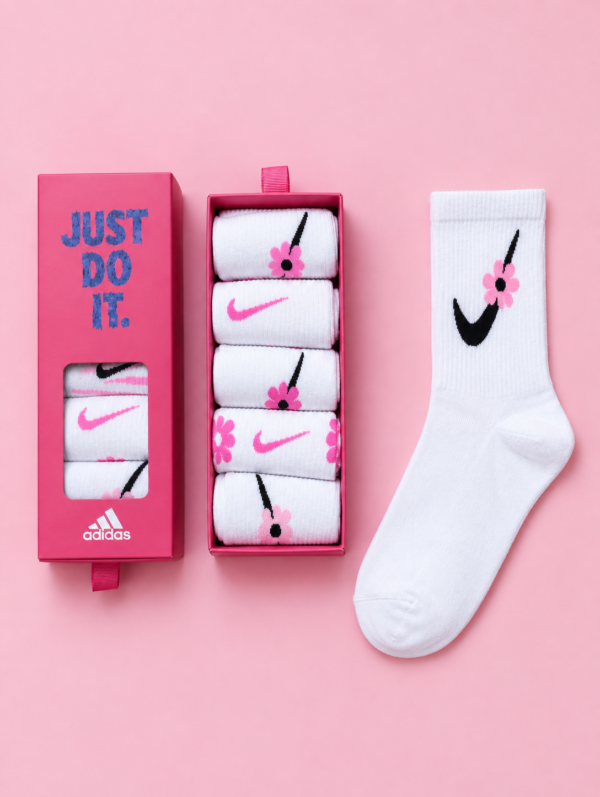 Nike спортни чорапи бяло (6 чифта)