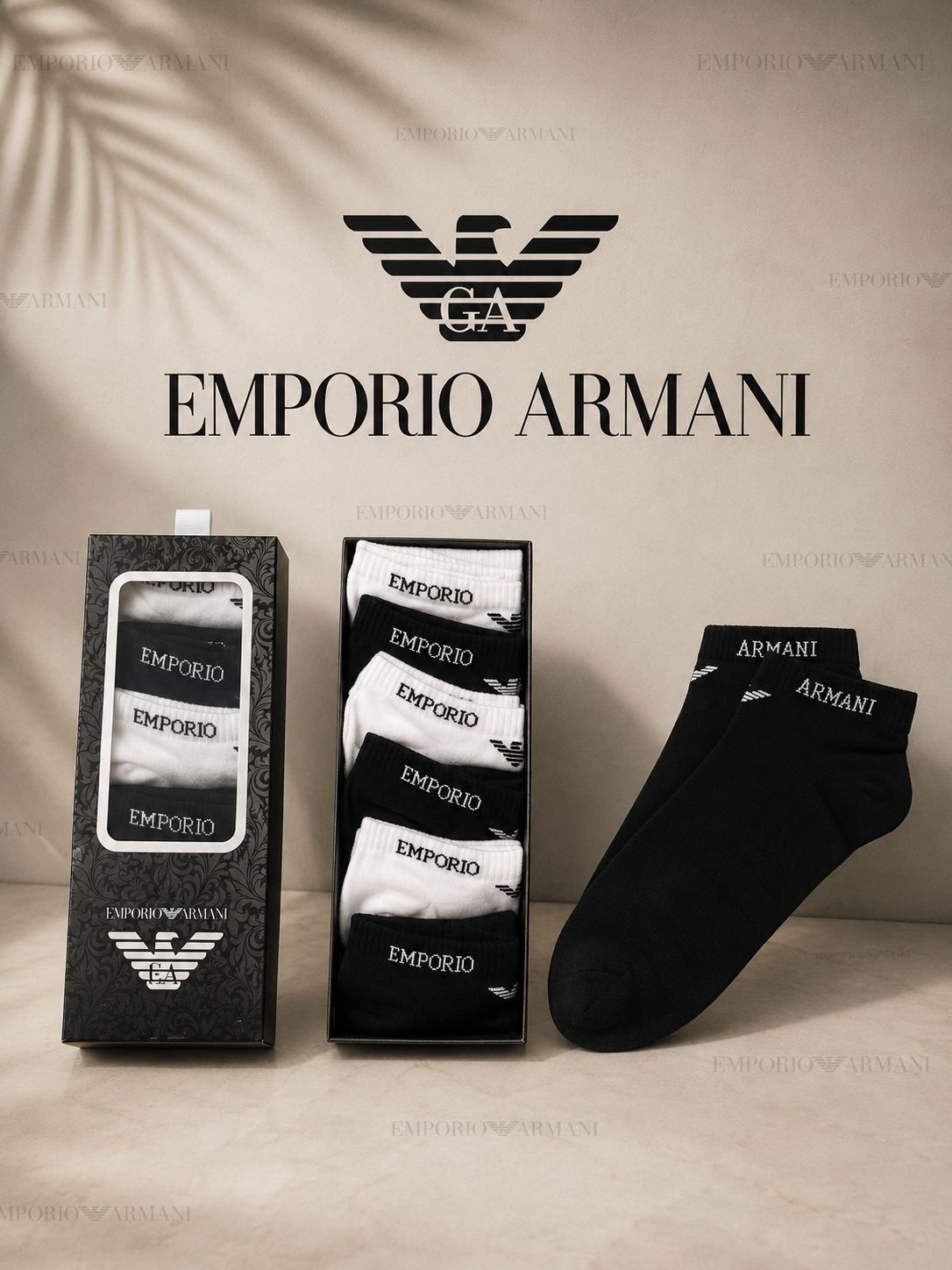 Emporio Armani-къси чорапи (6 чифта)