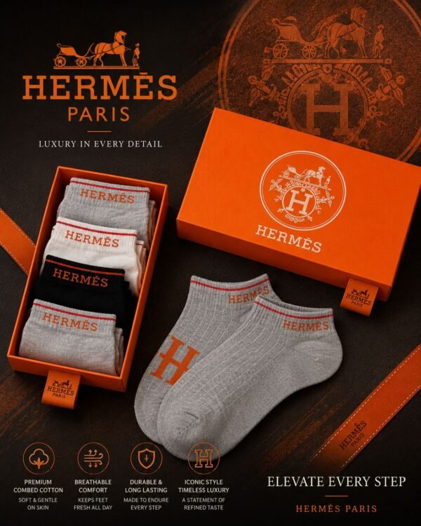 Hermès къси чорапи (6 чифта)