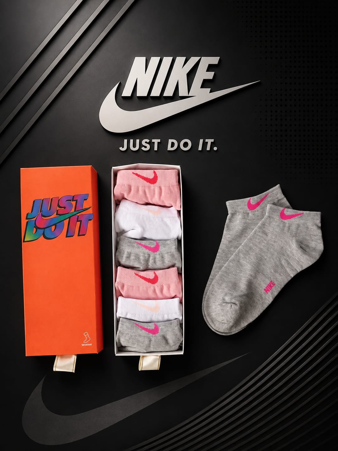 Nike къси чорапи (6 чифта)