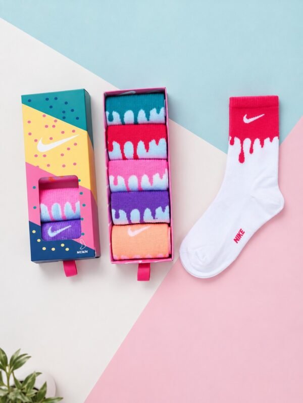 Nike спортни чорапи бяло-многоцветно (6 чифта)