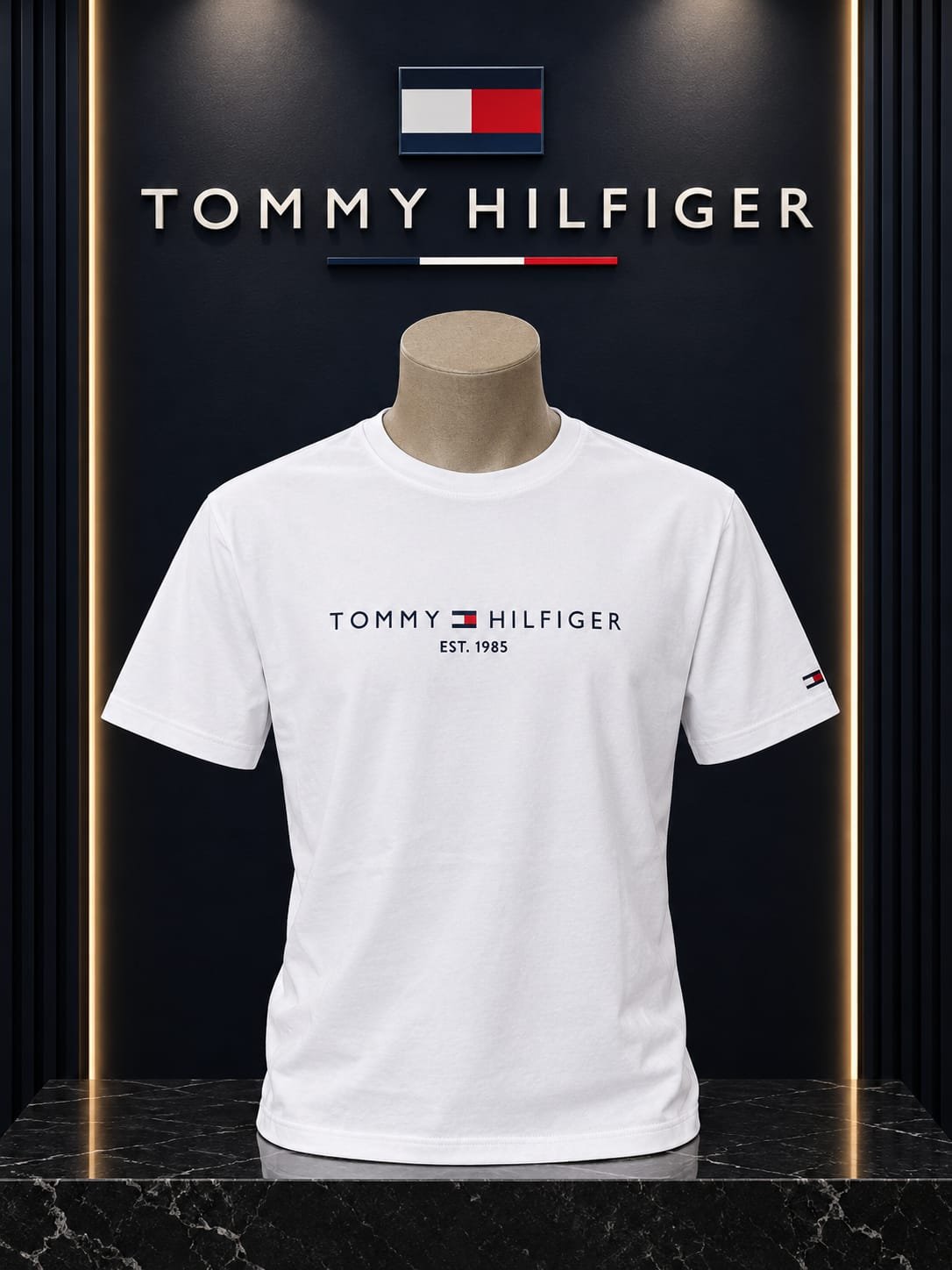 Tommy Hilfiger тениска — бяло